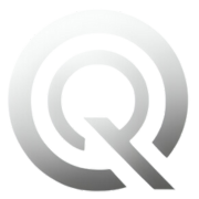 Ein modernes Q als QUINETICS Logo