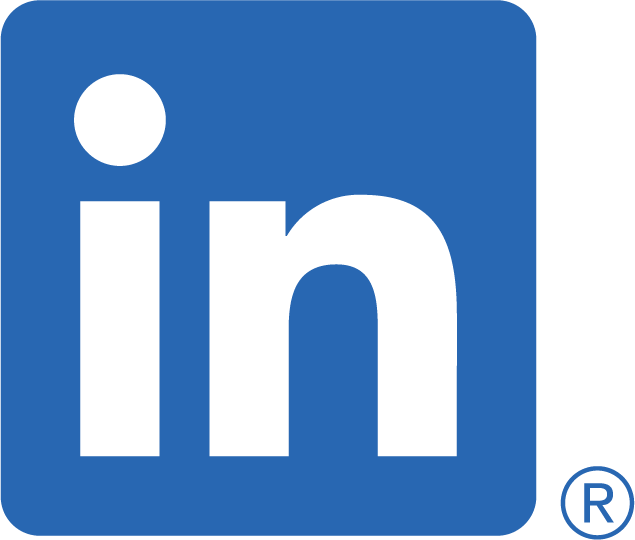 The LinkedIn logo with a link to our LinkedIn page